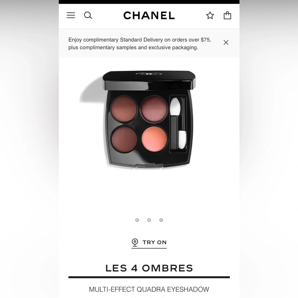 CHANEL Les 4 Ombres Quad Eyeshadow - 354 Warm Memories - Picture 1 of 4